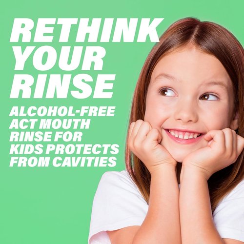 ACT Kids Anticavity Fluoride Rinse - Wild Watermelon Flavor | 16.9 fl. oz. with Accurate Dosing Cup