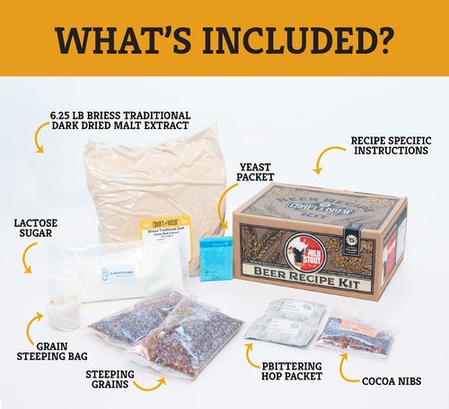 Craft a Brew - Beer Recipe Kit - Chocolate Milk Stout - Home Brewing Ingredient Refill - Beer Making Supplies - Includes Hops, Yeast, Malts, Extracts - 5 Gallons