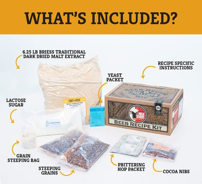 Craft a Brew - Beer Recipe Kit - Chocolate Milk Stout - Home Brewing Ingredient Refill - Beer Making Supplies - Includes Hops, Yeast, Malts, Extracts - 5 Gallons
