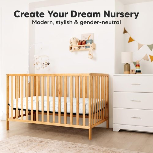 KeaBabies Fitted Crib Sheets - Soft Bamboo Viscose Cotton, 52x28, Gender Neutral, Durable (Bunnies)