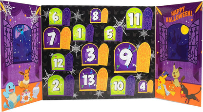 Pokemon Halloween Advent Countdown Calendar 2021 - 13 Pieces with 10 Toy Figures & 3 Accessories | Ages 4+