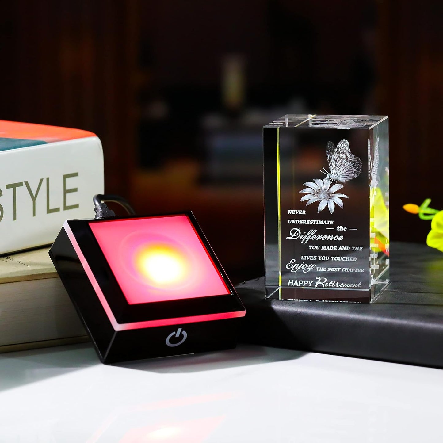 Retirement Gifts For Women Men 2026 Coworker, 3D Crystal Going Away Gift For Coworker Leaving Gifts For Women Farewell Gifts For Boss Leaving Job, Happy Retirement Gifts For Nurses Teacher Friend