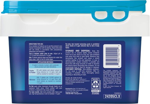 Clorox Pool&Spa XTRABLUE Chlorinating Tablets - Kills Bacteria & Stops Algae | 5 LB Individually Wrapped