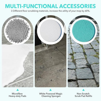Frescares S7001 Steam Mop Pads - Upgraded All-in-One Cleaning Solution for Hard Floors | 6 Green Pads