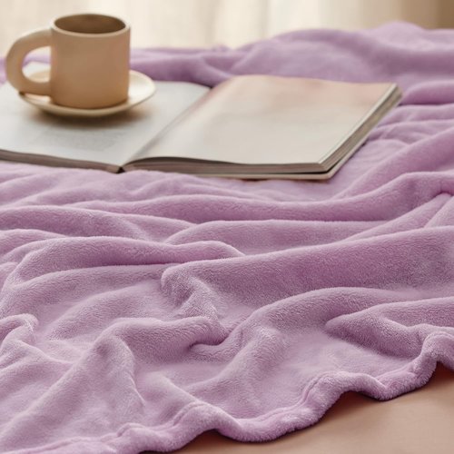 Bedsure GentleSoft Fleece Blanket - King Size Lilac Lavender, Soft & Cozy Microfiber, 108x90 Inches