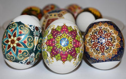 Diximus Thermo Heat Shrink Sleeve | Easter Egg Wraps with Pysanka Patterns - Vibrant Designs