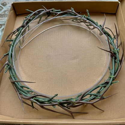 Jesus Crown of Thorns | Decay-Resistant Religious Symbol for Church Events & Home Decor - 8 Inch Lifesize