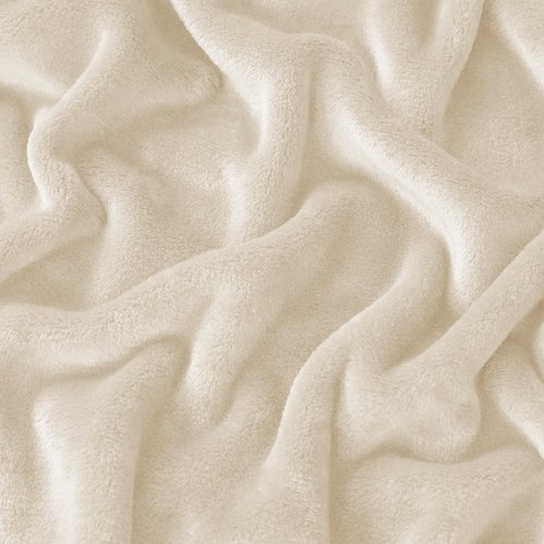 COOVA Oversized King Fleece Blanket 120x120 inches, Soft Cozy Warm Giant Extra Large 10'x10' Blanket for Bed, Sofa, Couch,Travel, Camping, California Huge Flannel Big Throw Blanket, Beige