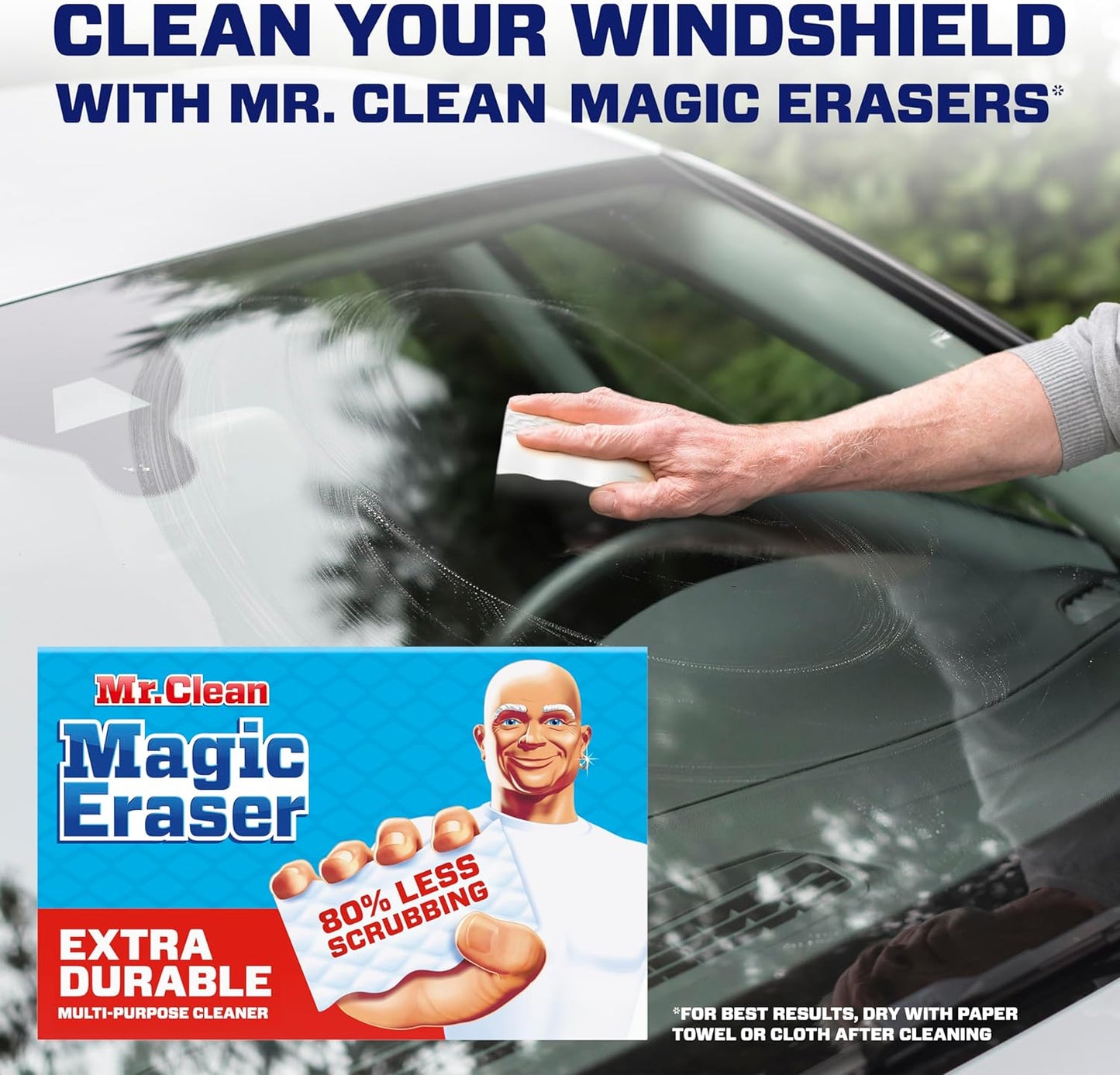 Mr. Clean Magic Eraser Sponge - All-Purpose Cleaning Pads for Walls, Sneakers & More | 10 Count