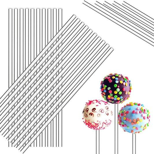 200 Pieces Acrylic Lollipop Sticks Cake Pops Sticks Candy Sticks Treat Sticks for Wedding Halloween Christmas Candy Cake Pops Cupcake Toppers Chocolate Cookie Dessert (Clear, 4 Inch)