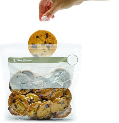 FoodSaver Vacuum Zipper Bags - 1-Gallon Size for Freshness and Long-Lasting Storage