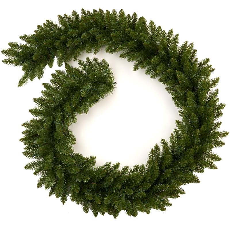 9 Ft Prelit Christmas Garland with 70 LED Lights - Battery Operated PVC Green