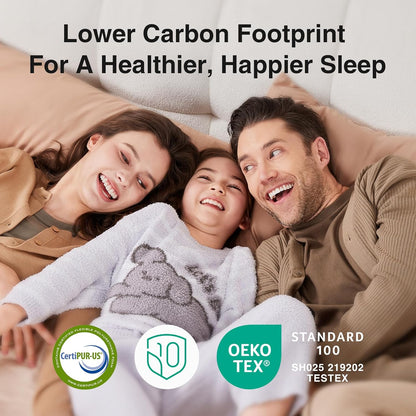 Novilla 6 Inch Queen Mattress - Bonnell Spring Design for Spine Support | Cooling Adaptive Foam, Medium Feel