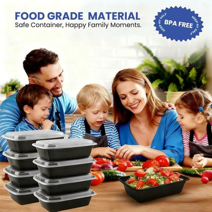 32oz Meal Prep Containers - 15 Pack Reusable BPA-Free, Leakproof Food Storage with Lids