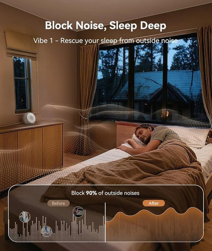 Dreamegg White Noise Machine - 10W Sound Device with 29 Soothing Sounds for Sleep & Privacy