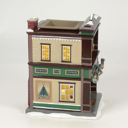 Department 56 Scenterville Village - Frazier's Fresh Wax-Warming Building & Figurine Set | 8.27 Inch, Multicolor