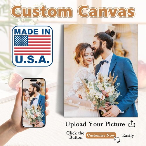Custom Canvas Prints by [Brand Name] - Personalized Wall Art for Home Decor | Ideal Gift for Weddings & Families - 8x10