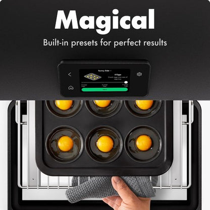 CHEF iQ MiniOven Smart Toaster Oven - 11-in-1 Air Fryer Combo with Touchscreen Controls | 25 Qt Capacity, Black