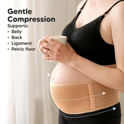 KeaBabies Maternity Belly Band - Soft & Breathable Pregnancy Support Belt | Adjustable Comfort (Classic Ivory, M/L)