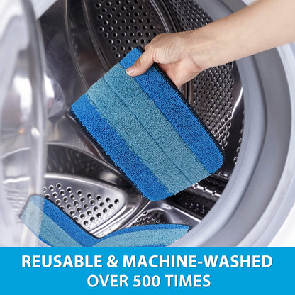 Mr. Scrub Microfiber Cleaning Pads - 3 Pack for Bona Mop | Super-Absorbent, Reusable, 18 Inch Size