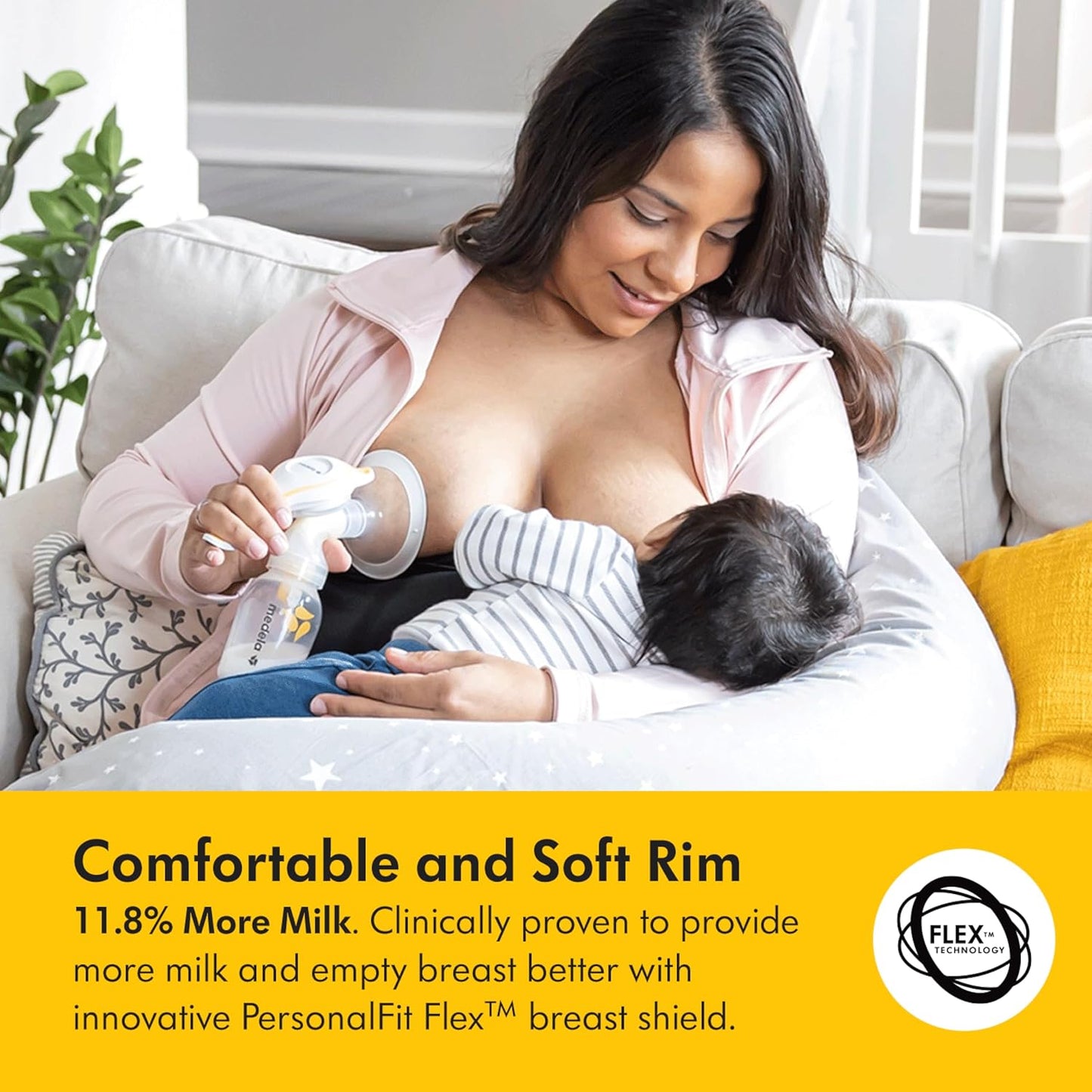 Medela Harmony Manual Breast Pump Bundle - Perfect Pair with Silicone Breast Milk Collector | Lightweight & BPA-Free