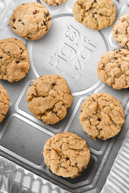 Regine Switzerland Disposable Aluminum Foil Baking Sheets - 1/4 Size Cookie Trays | Heavy Duty Nonstick, 12.8” x 8.9”