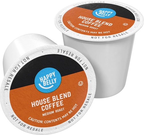 Happy Belly - Medium Roast Coffee Pods | House Blend for Keurig 2.0 - 100 Count
