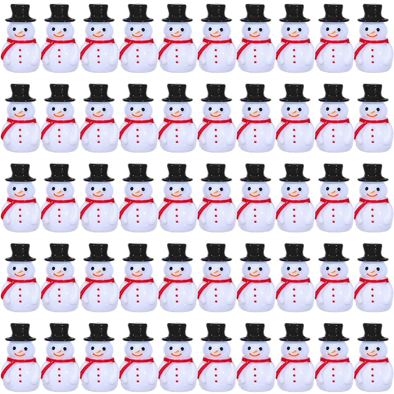 Liliful 150 Pcs Mini Snowman Christmas Figurines – Classic Style, Variation of THIS listing: 150+Classic