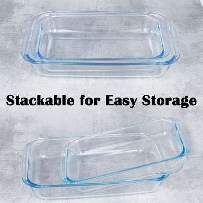 Regine Switzerland Small Glass Baking Dish - 1L Casserole Pan for Oven | 10x6 Size