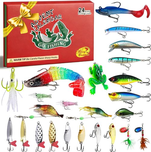 Fishing Advent Calendar 2025 - 24-Day Countdown for Men & Teens | Perfect Christmas Gift