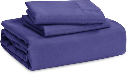 Bedsure King Size Duvet Cover Set - Extra Soft Prewashed Cotton-Like Polyester in Skipper Blue | 3 Pieces with Zipper Closure