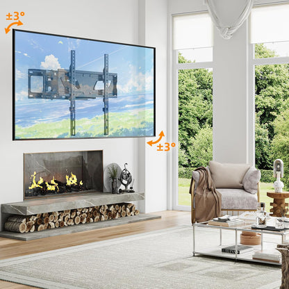 Simple Trending Full Motion TV Wall Mount - Articulating Dual Arms for 32-70 Inch TVs, Max VESA 400x400mm