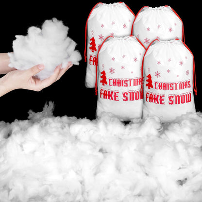 Aodaer Artificial Snow Decor - 2500g Fluffy Soft Cotton for Christmas Tree & Holiday Displays