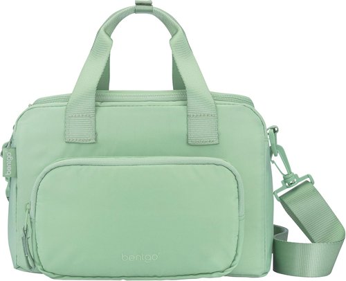Bentgo Insulated Lunch Bag - Extra-Large Capacity with Shoulder Strap & External Storage | Clay Green