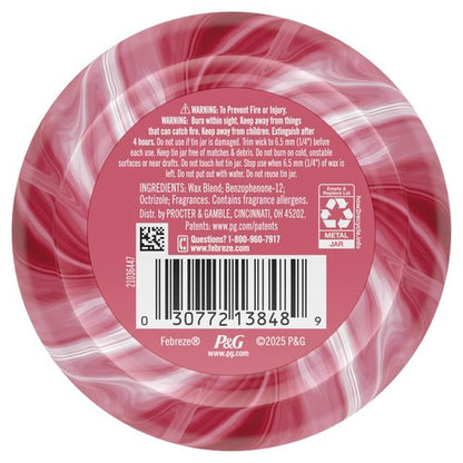 Febreze Scented Candle, Sweet Watermelon Vine Scent, 11 oz 4 Wick Candle, Single Pack