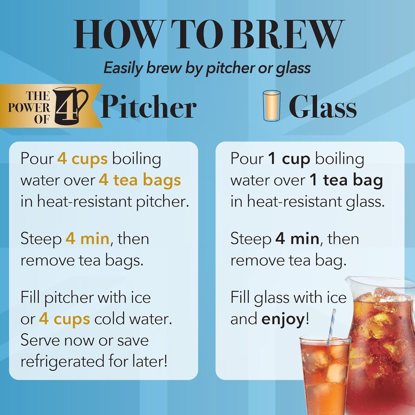 Twinings Black Iced Tea - 72 Oversized Tea Bags | Makes 18 Pitchers, Unsweetened & Caffeinated