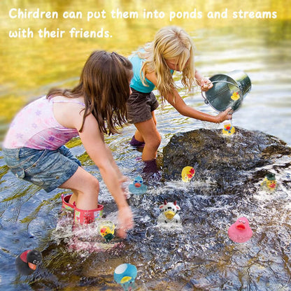XY-WQ Rubber Duck - 100 Pack Assorted 2.3 Inch Floater Toys for Kids | Perfect for Parties & Bath Time