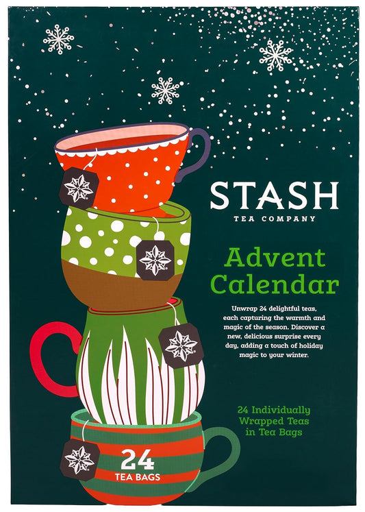 STASH Tea Advent Calendar - Premium Herbal Tea Selection | 24 Unique Flavors for the Holidays