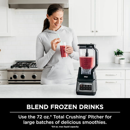 Ninja Professional Plus Blender - Max Power Smoothie & Frozen Drink Maker | 1400W, 72oz Pitcher, Dark Grey