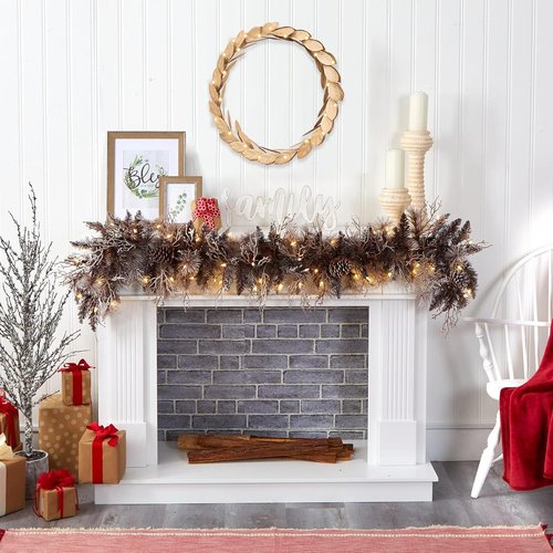 Gold Leaves Metal Wreath - 13-Inch Wall Decor for Front Door | Perfect for Christmas, Weddings & Parties