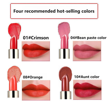 Alobon Long-Lasting Deep Red Lipstick - Moisturizing Formula for Vibrant Color (10* Aunt Color)