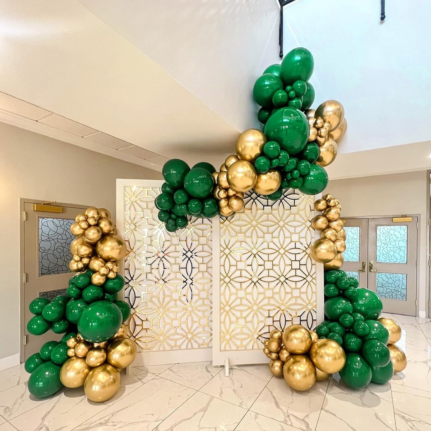 Awenztech Dark Green Balloons - 12 Inch Forest Green Latex | 50 Pack for Jungle & Birthday Parties
