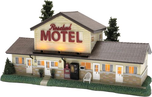 Department 56 Schitt's Creek Village - The Rosebud Motel Lit Building | 6.3 Inch, Multicolor Decor