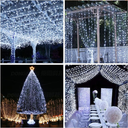Vicloon Fairy Curtain Lights - 300 LED Waterproof String Lights | 9.8x9.8 Ft with Remote Control
