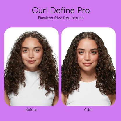 Conair Curl Define Pro Hair Brush - Dual-Vent Design for Frizz-Free Detangling & Curl Definition