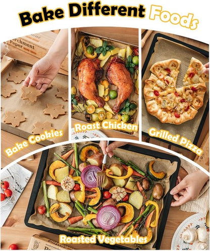 Katbite Parchment Paper Sheets - 200 Pcs Heavy Duty Unbleached, 18x26 Inches, Oil Proof for Baking & Cooking