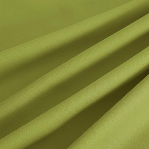 NICETOWN Bedroom Sunlight Block Curtains - Triple Weave Microfiber Grommet Top Thermal Insulated Solid Light Blinds Panels/Drapes for Kid's Room (Fresh Green, 1 Pair, 52 inches by 95 Inch)