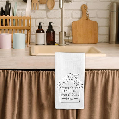 Nana and Papa Kitchen Towels - 16x24 Inch Hand Towels for Kitchen & Bathroom, Christmas Housewarming Gift (Variation: Nana and Papa)