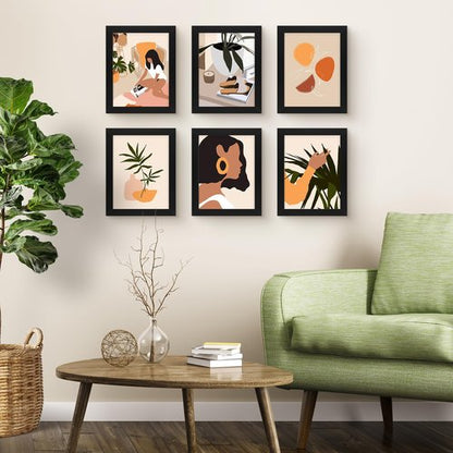 Frametory, 8.5x11 Picture Frame - Solid Wood -Black Molding - Tempered Glass Front, Portrait, Wall Gallery Frame (Black, 1 Pack)
