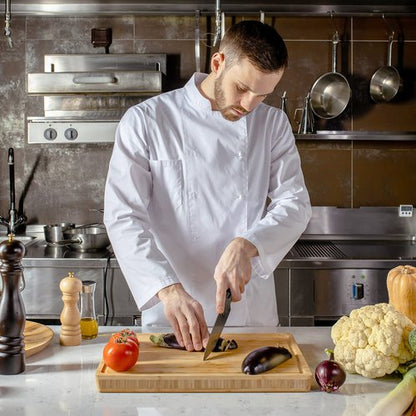 imarku Chef Knife - Pro Kitchen Knife 8 Inch Chef's Knives Japanese SUS440A Stainless Steel Sharp Paring Knife with Ergonomic Handle, Black Handle, Mothers Day Gifts for Women Men